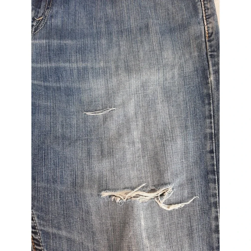 Levis 527 Jeans Mens 34 35x32 Boot Distressed Thrashed Mid Rise‎ Cowboy Western
